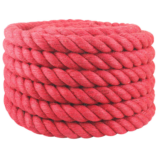 Jute Rope 40 mm Red 100% Tossa jute