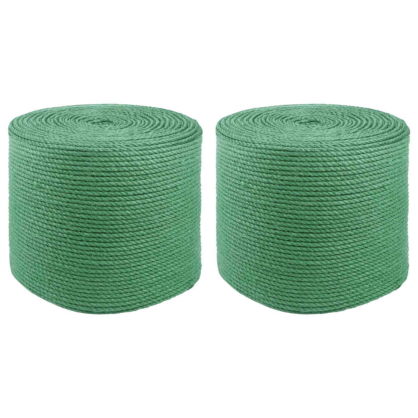 2 pcs 2 mm Green 100% Tossa jute