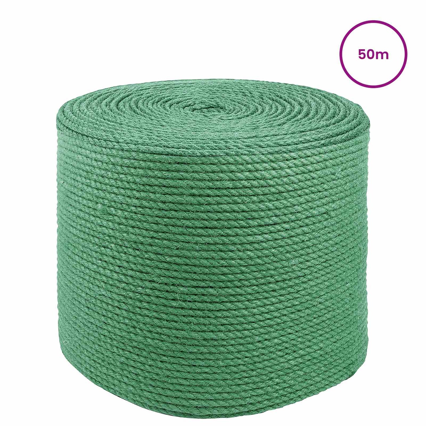 Jute Rope 6 mm Green 100% Tossa jute