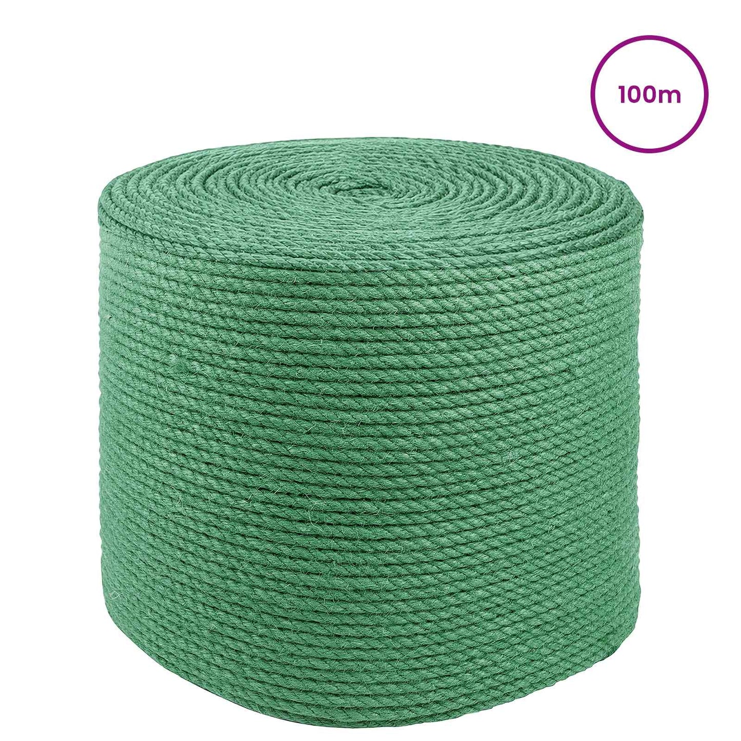 Jute Rope 6 mm Green 100% Tossa jute