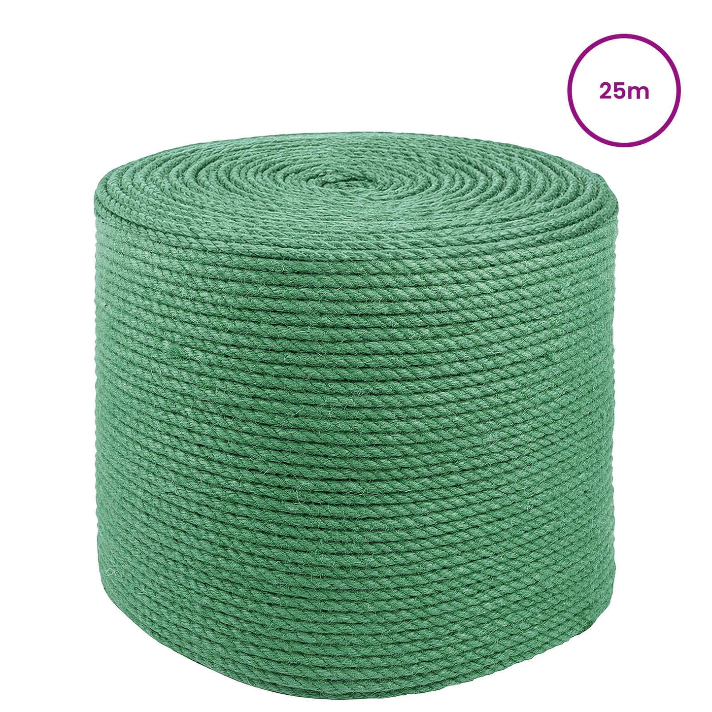 Jute Rope 8 mm Green 100% Tossa jute