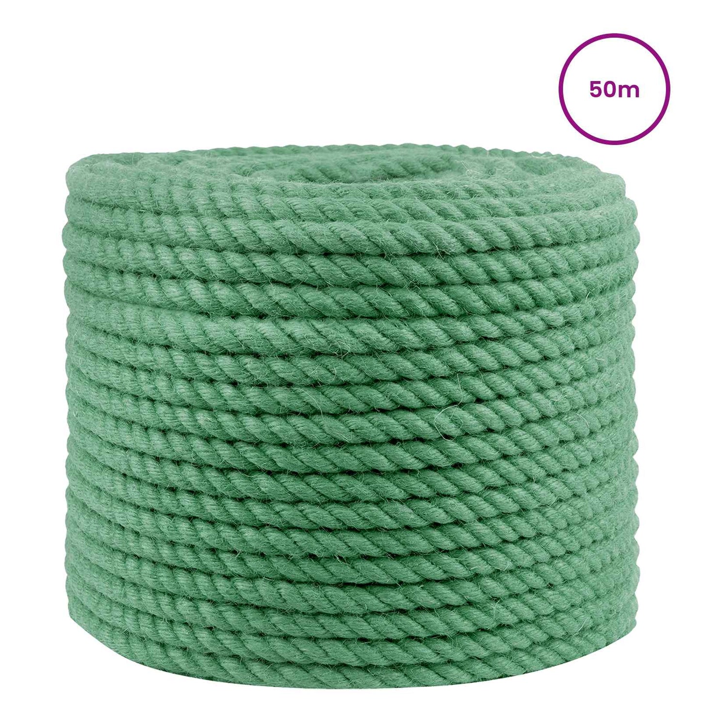 Jute Rope 12 mm Green 100% Tossa jute