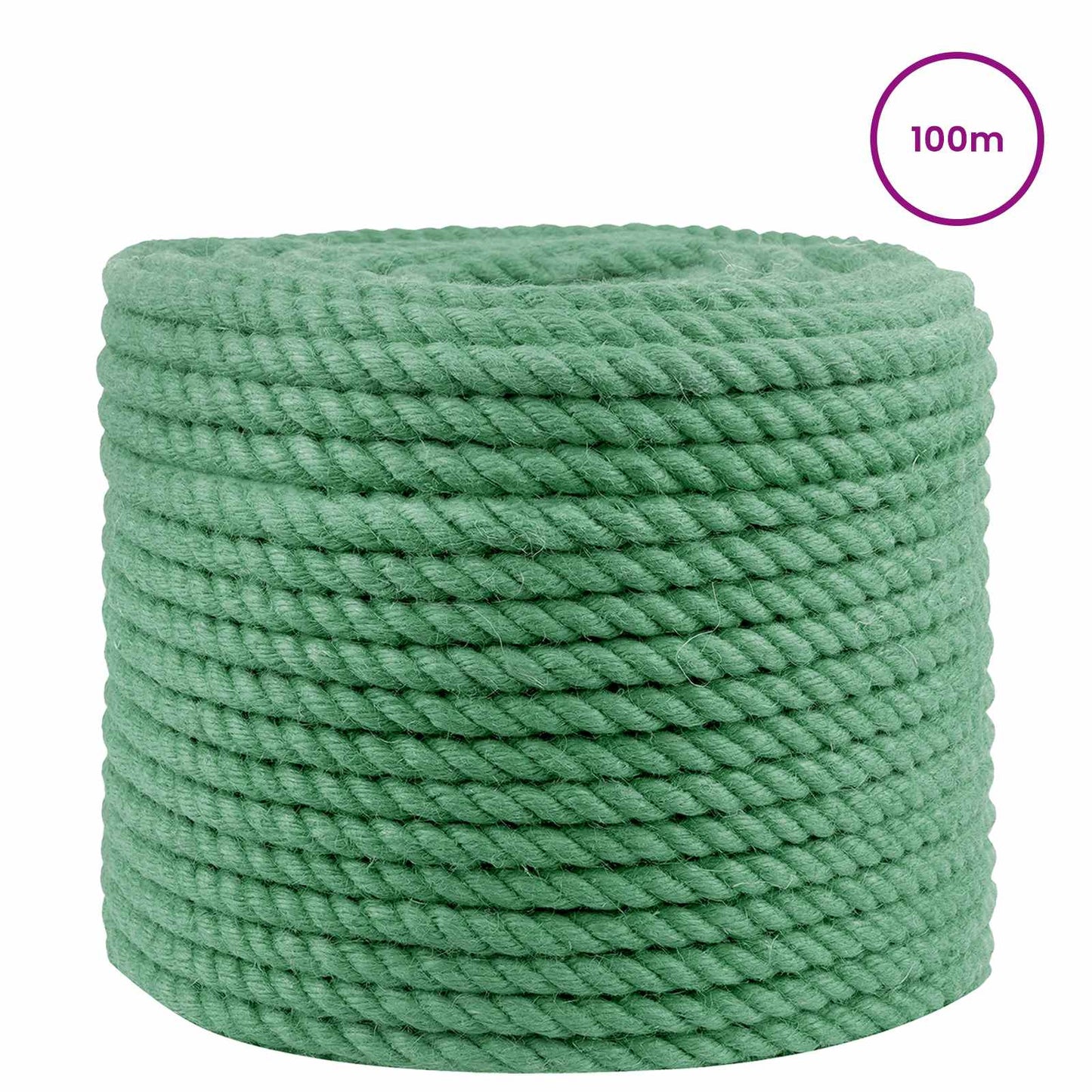 Jute Rope 14 mm Green 100% Tossa jute