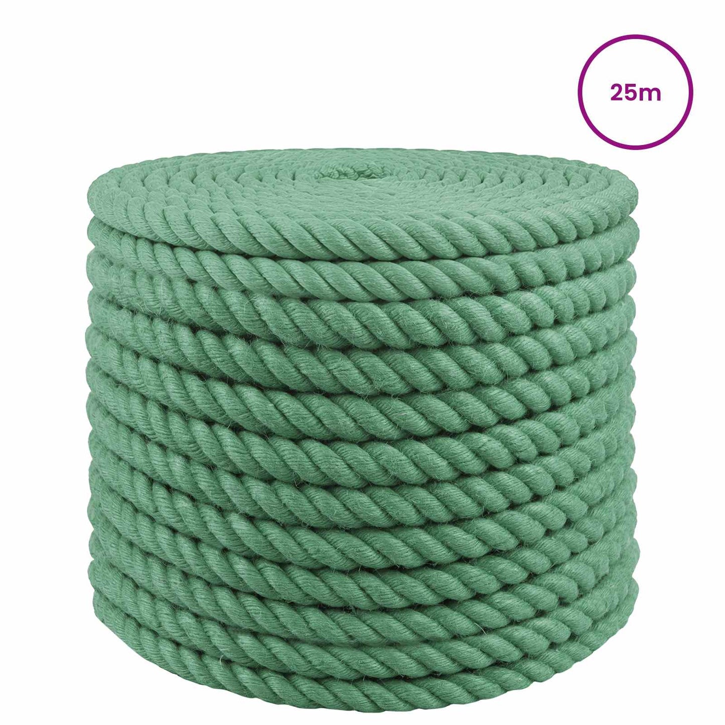 Jute Rope Green 100% Tossa jute