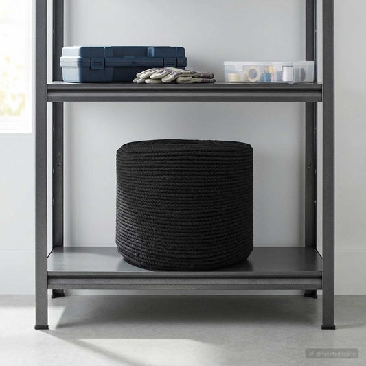 Cotton Rope 6 mm 500 m Black 100% Cotton