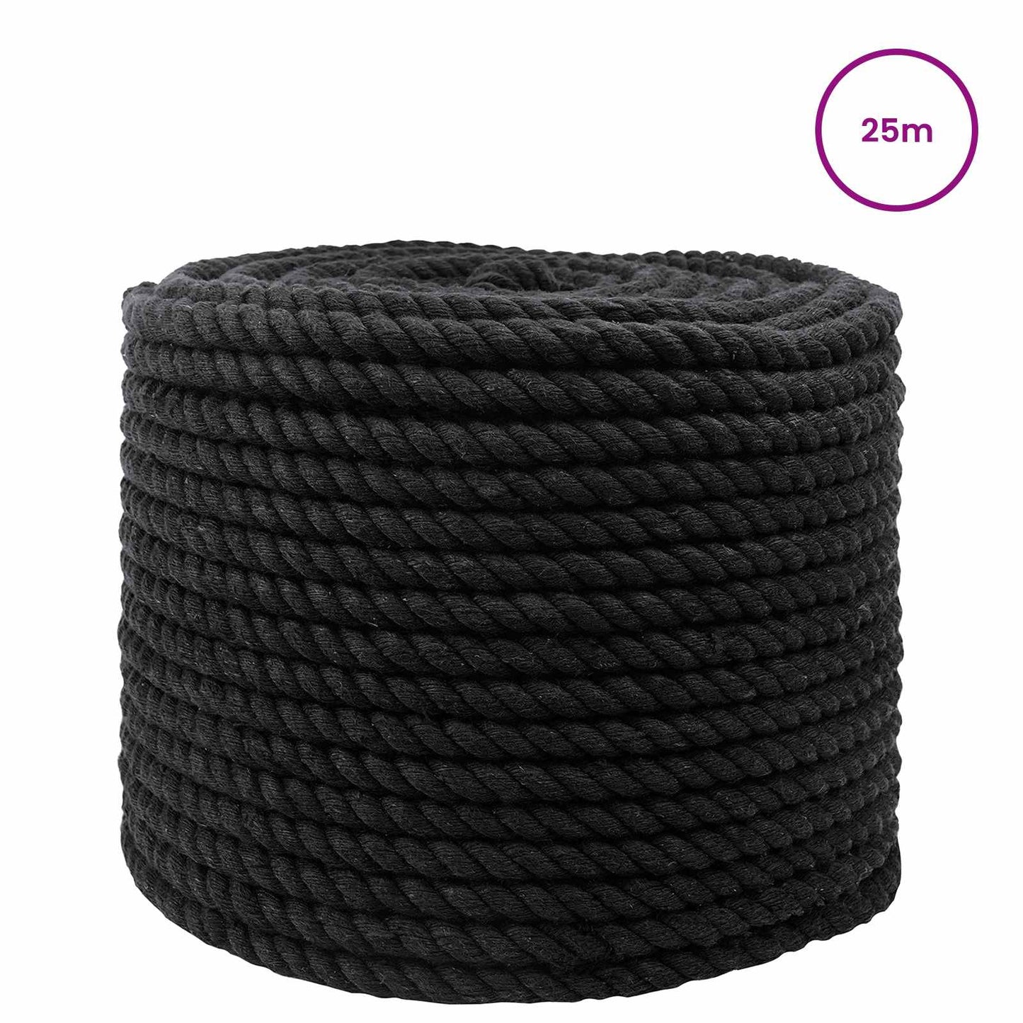 Rope Black 1.2 x 1.2 x 2500 cm Cotton