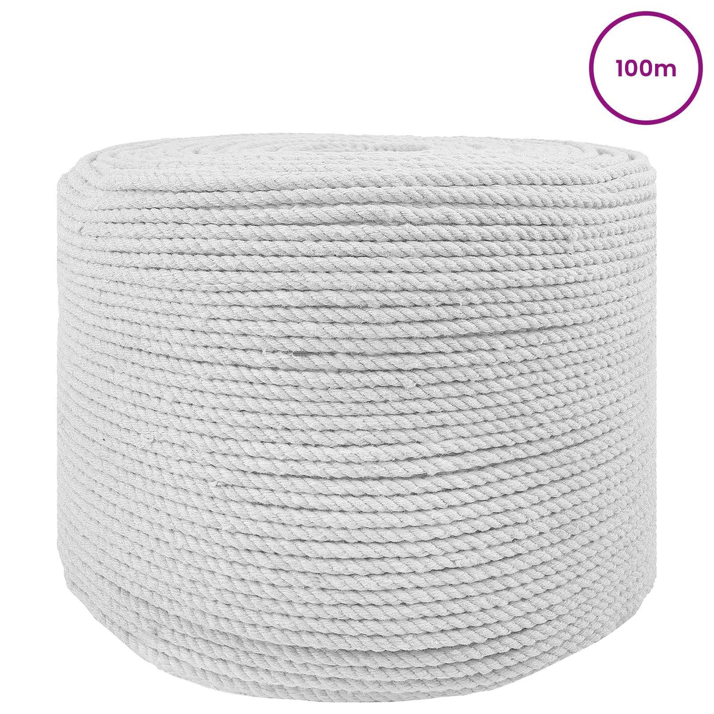 Cotton Twine 10 pcs 2 mm 100 m White 100% Cotton