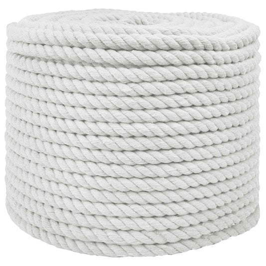 Cotton Rope 10 mm 100 m White 100% Cotton