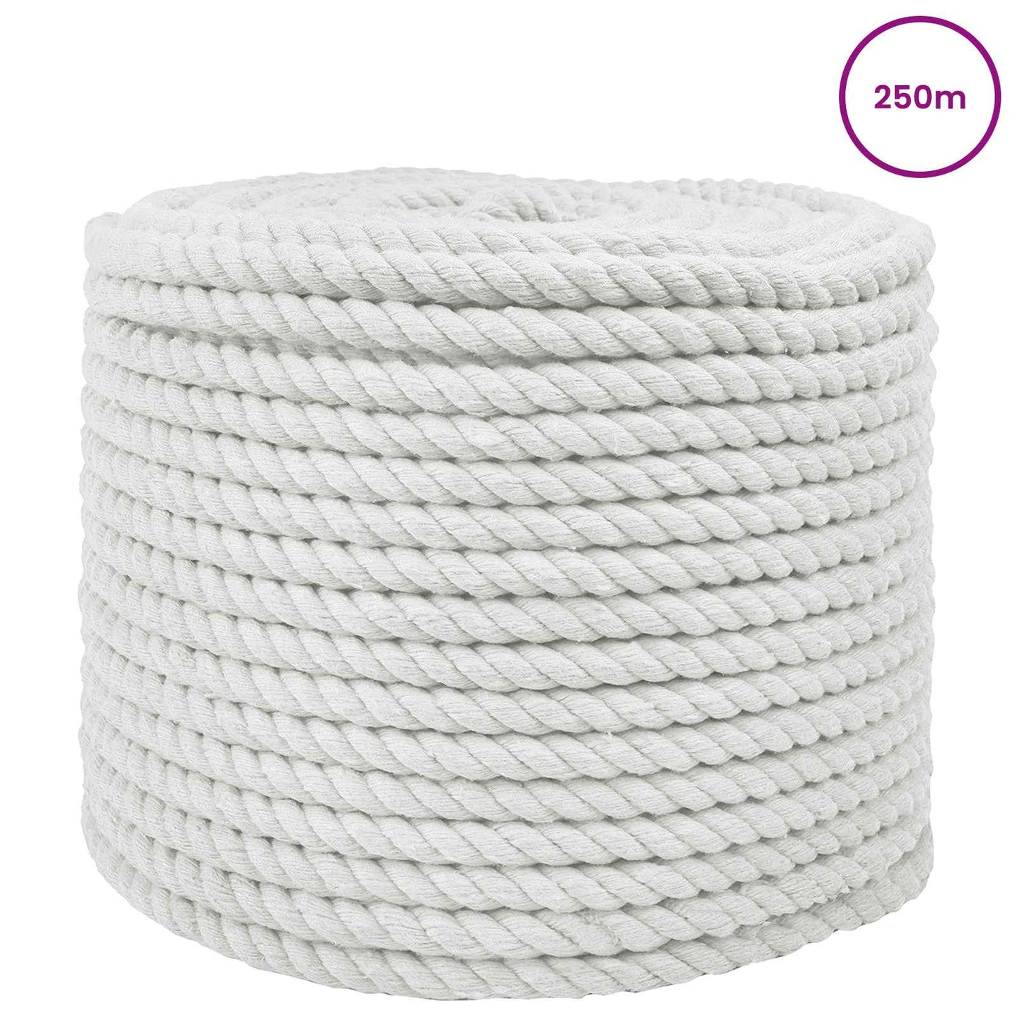 Cotton Rope 14 mm 250 m White 100% Cotton