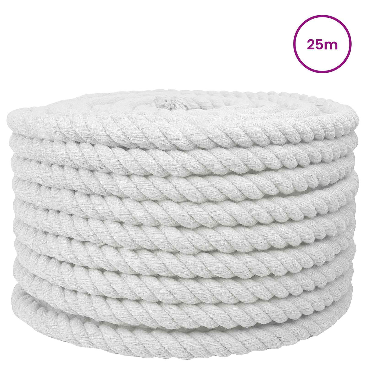 Cotton Rope 16 mm 25 m White 100% Cotton