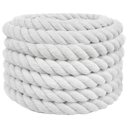 Cotton Rope 30 mm 50 m White 100% Cotton