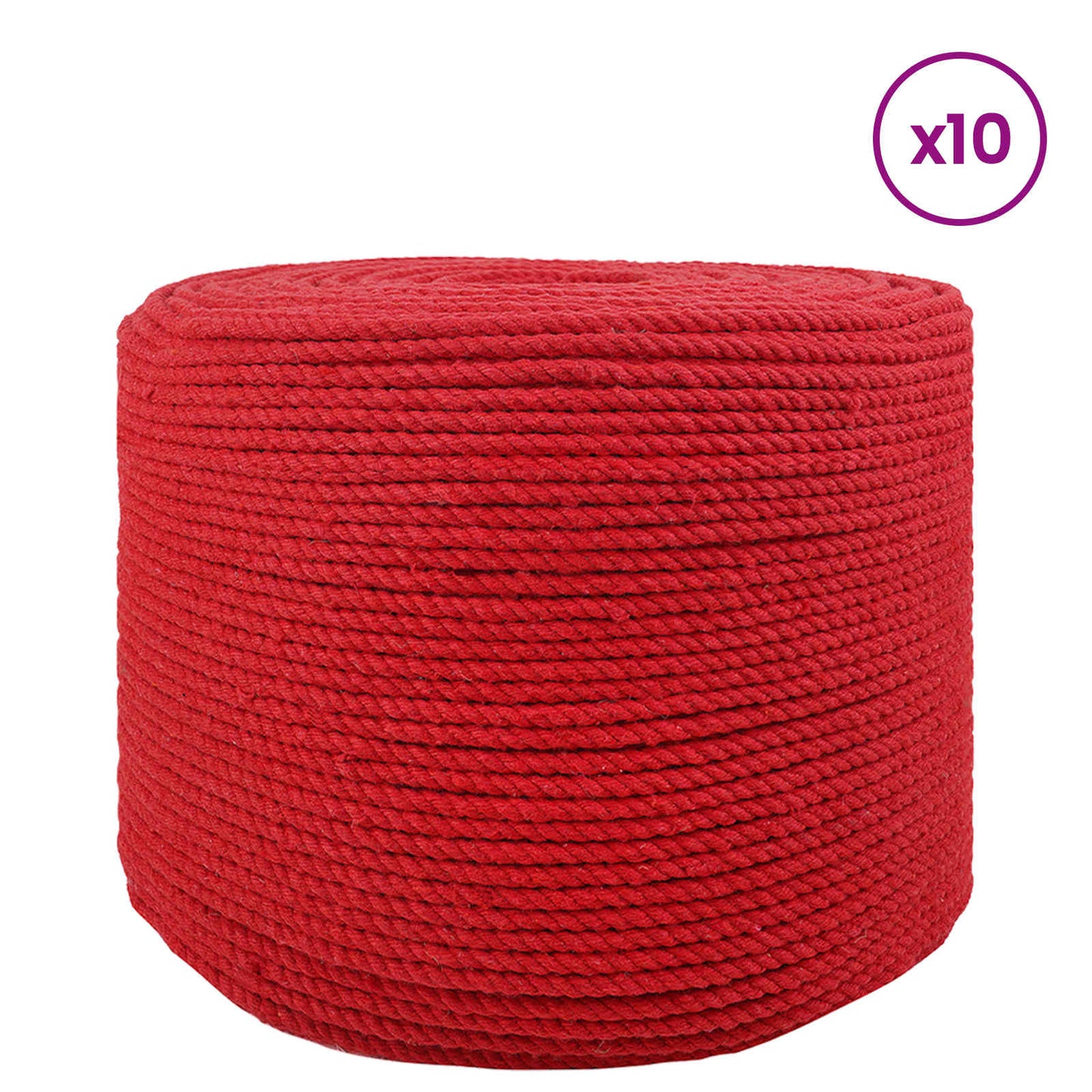 Rope 10 pcs Red Cotton