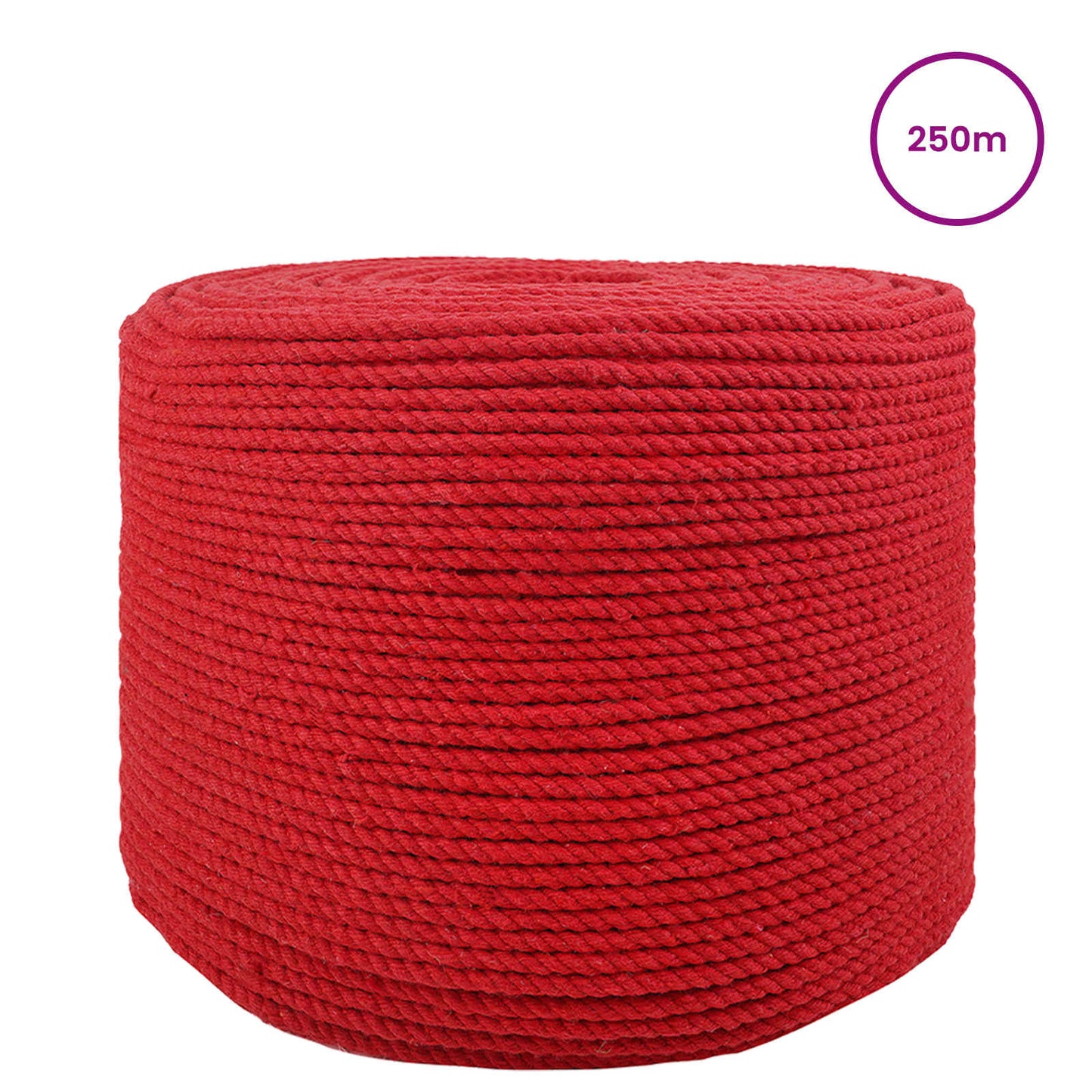 Rope Red 0.8 x 0.8 x 25000 cm Cotton