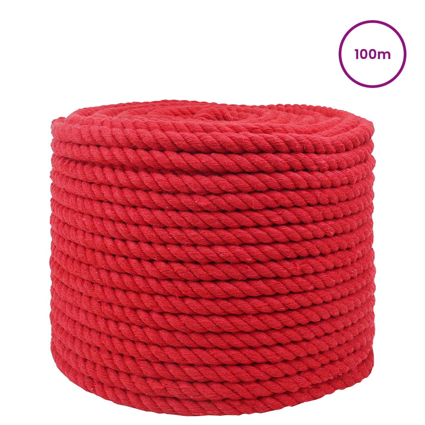 Rope Red 1 x 1 x 10000 cm Cotton