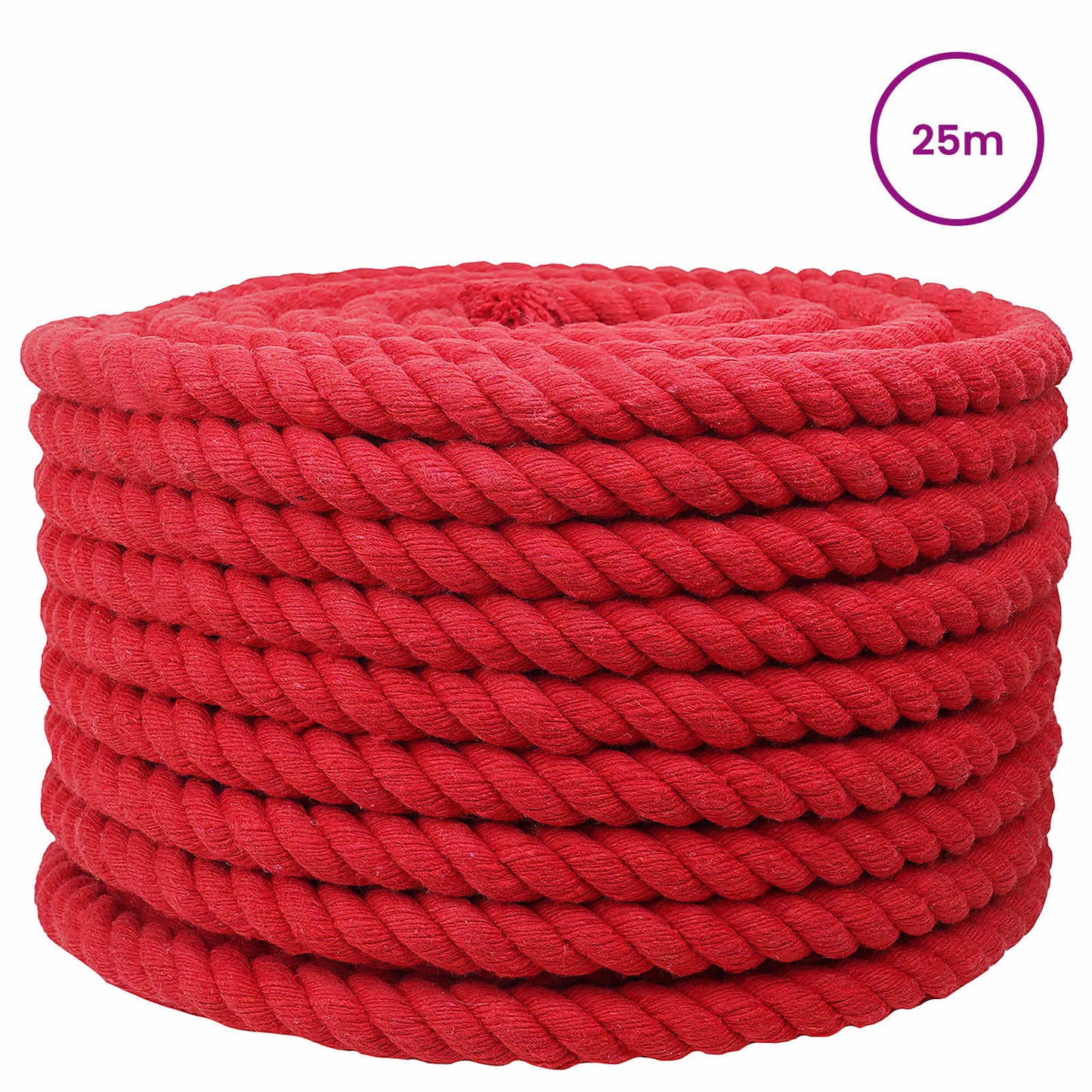Rope Red 1.6 x 1.6 x 2500 cm Cotton
