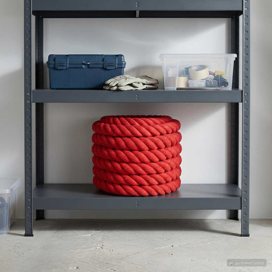 Cotton Rope 40 mm 5 m Red 100% Cotton