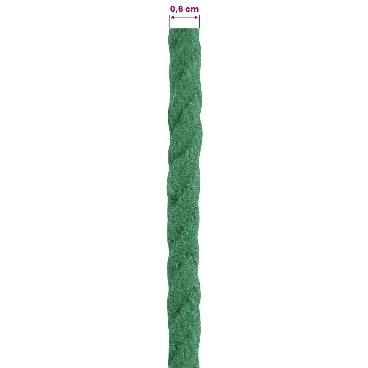 Cotton Rope 6 mm 50 m Green 100% Cotton