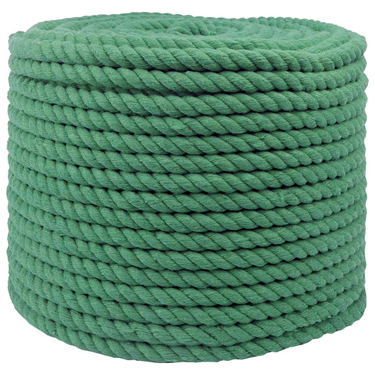 Cotton Rope 14 mm 25 m Green 100% Cotton
