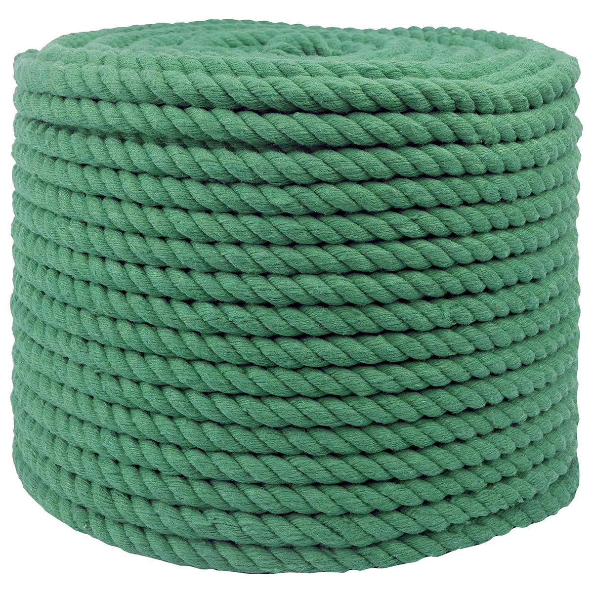 Cotton Rope 14 mm 100 m Green 100% Cotton