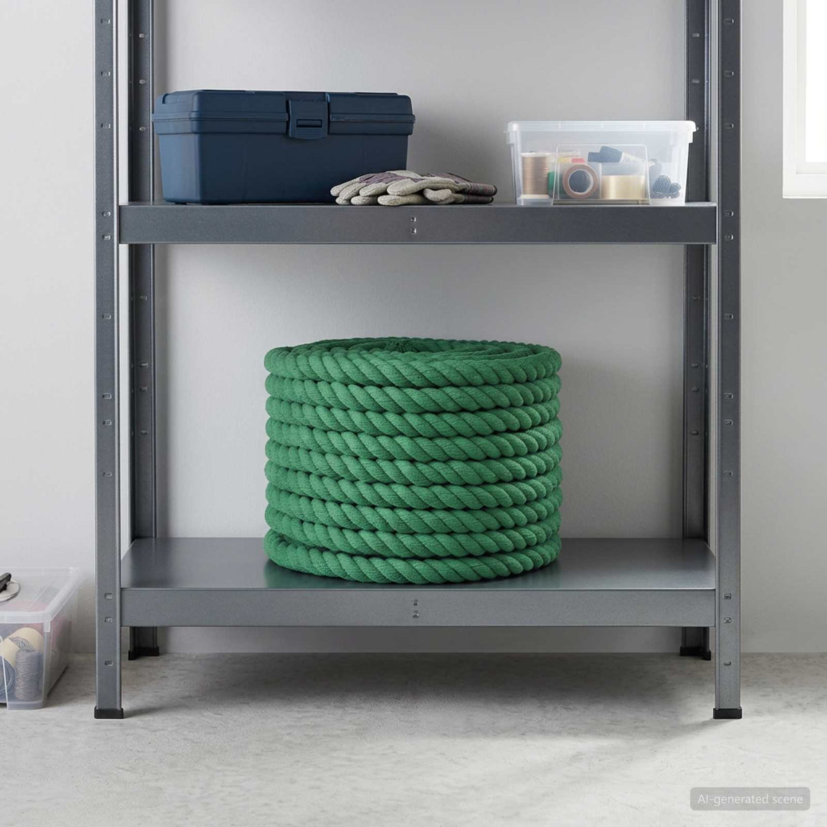 Cotton Rope 16 mm 50 m Green 100% Cotton