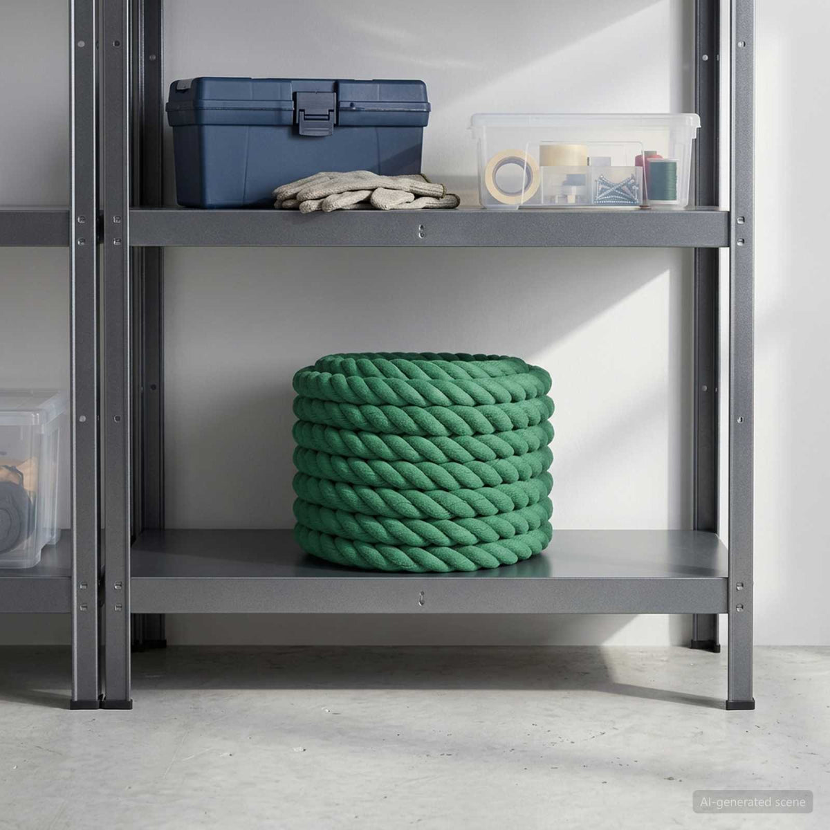 Cotton Rope 40 mm 5 m Green 100% Cotton