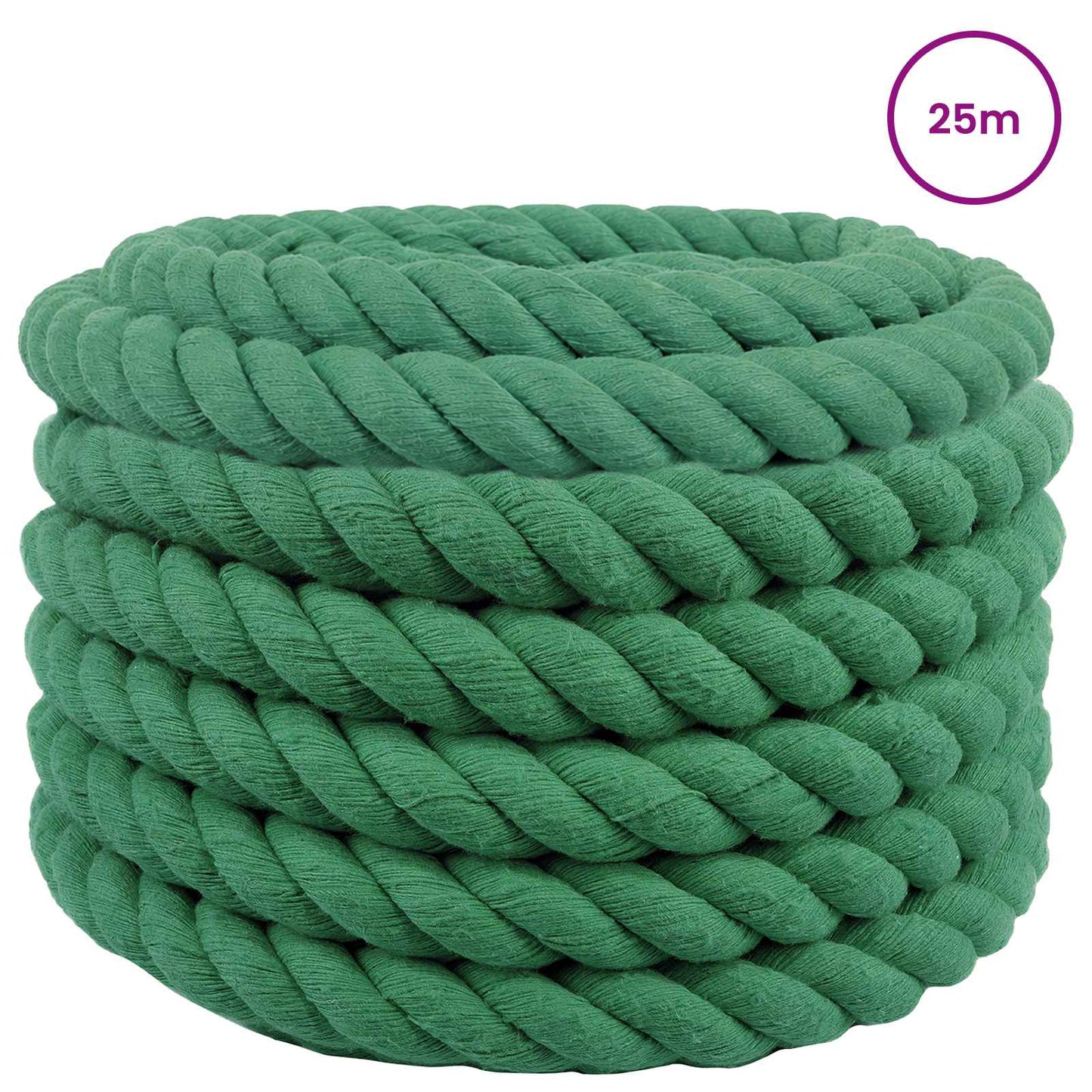 Rope Green 3 x 3 x 2500 cm Cotton