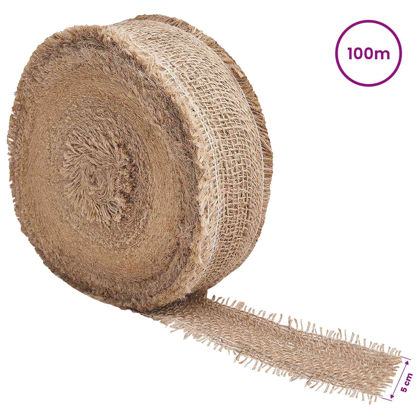 Jute Roll 5 x 10000 cm Natural