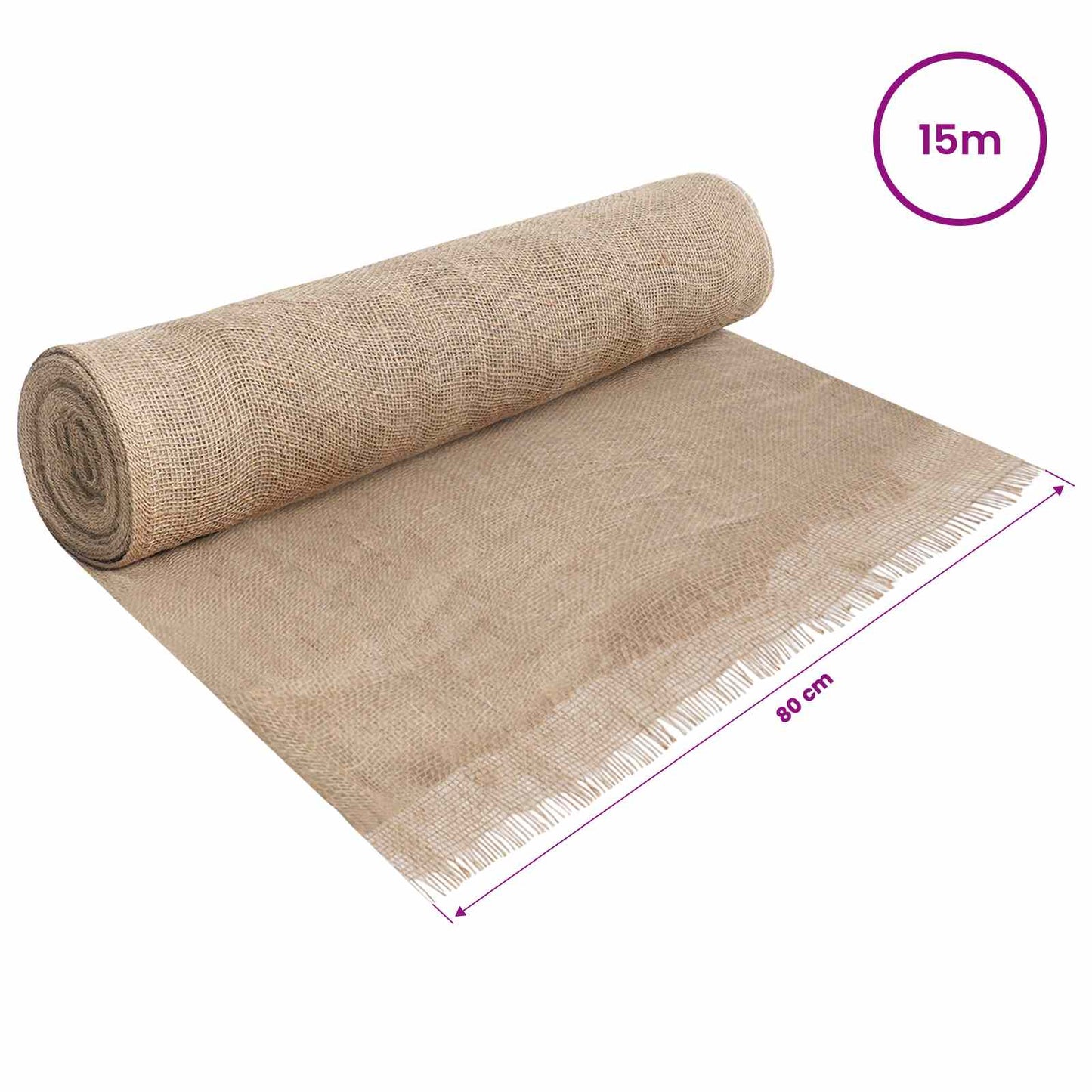 Jute Roll 160 x 1500 cm Natural