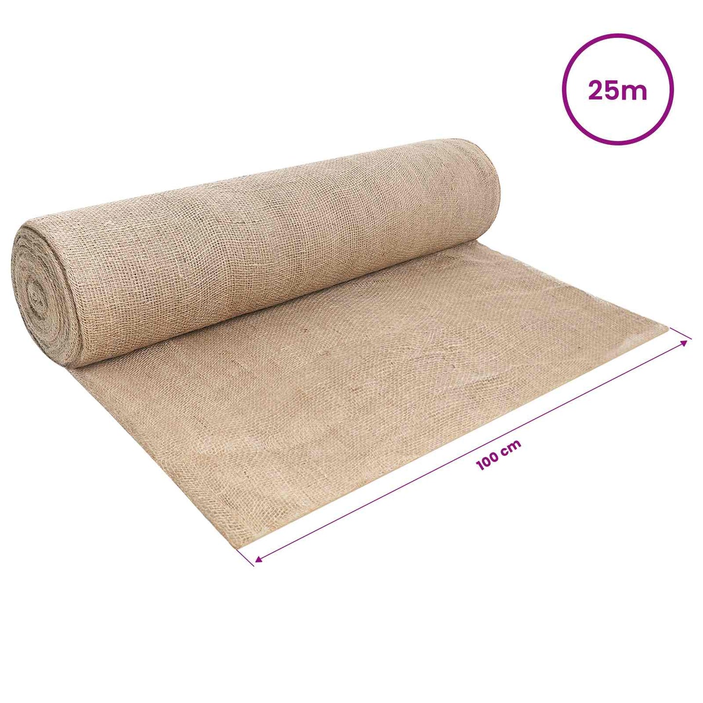 Jute Roll 200 x 2500 cm Natural