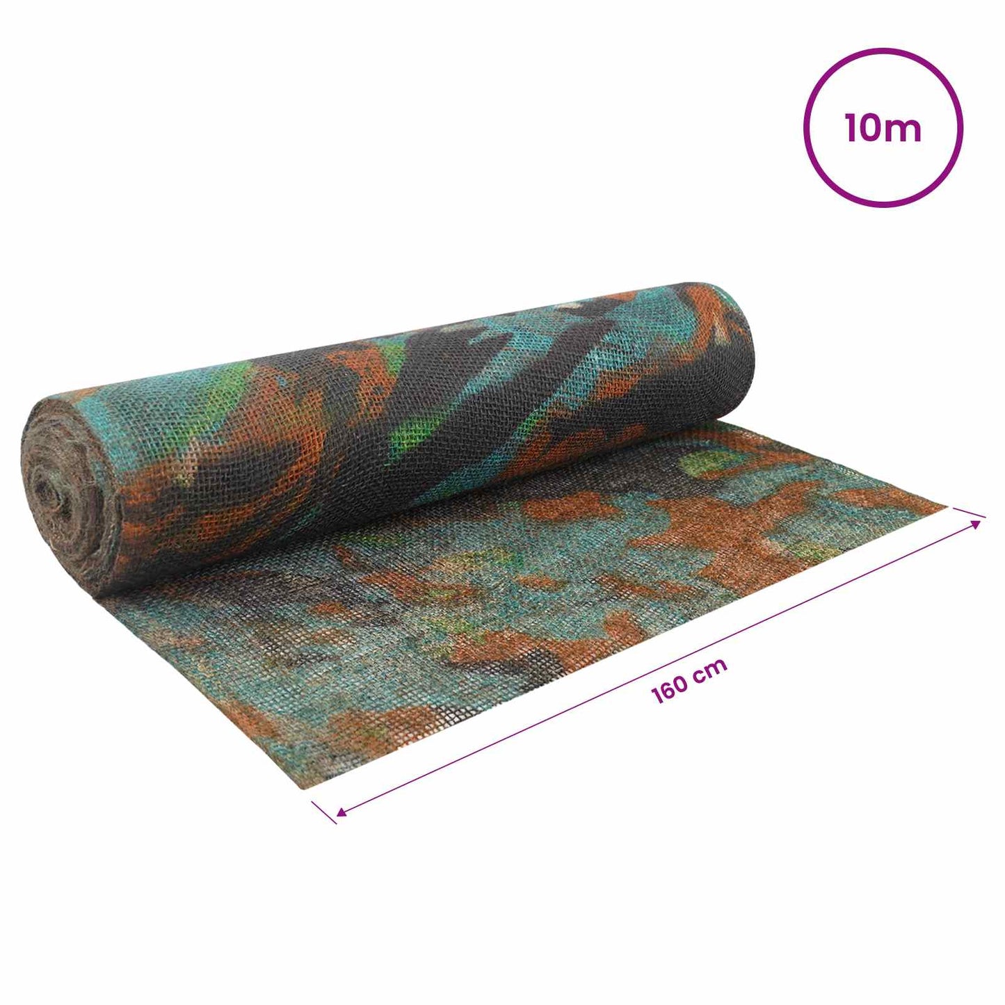 Jute Roll 160 x 1000 cm Camouflage
