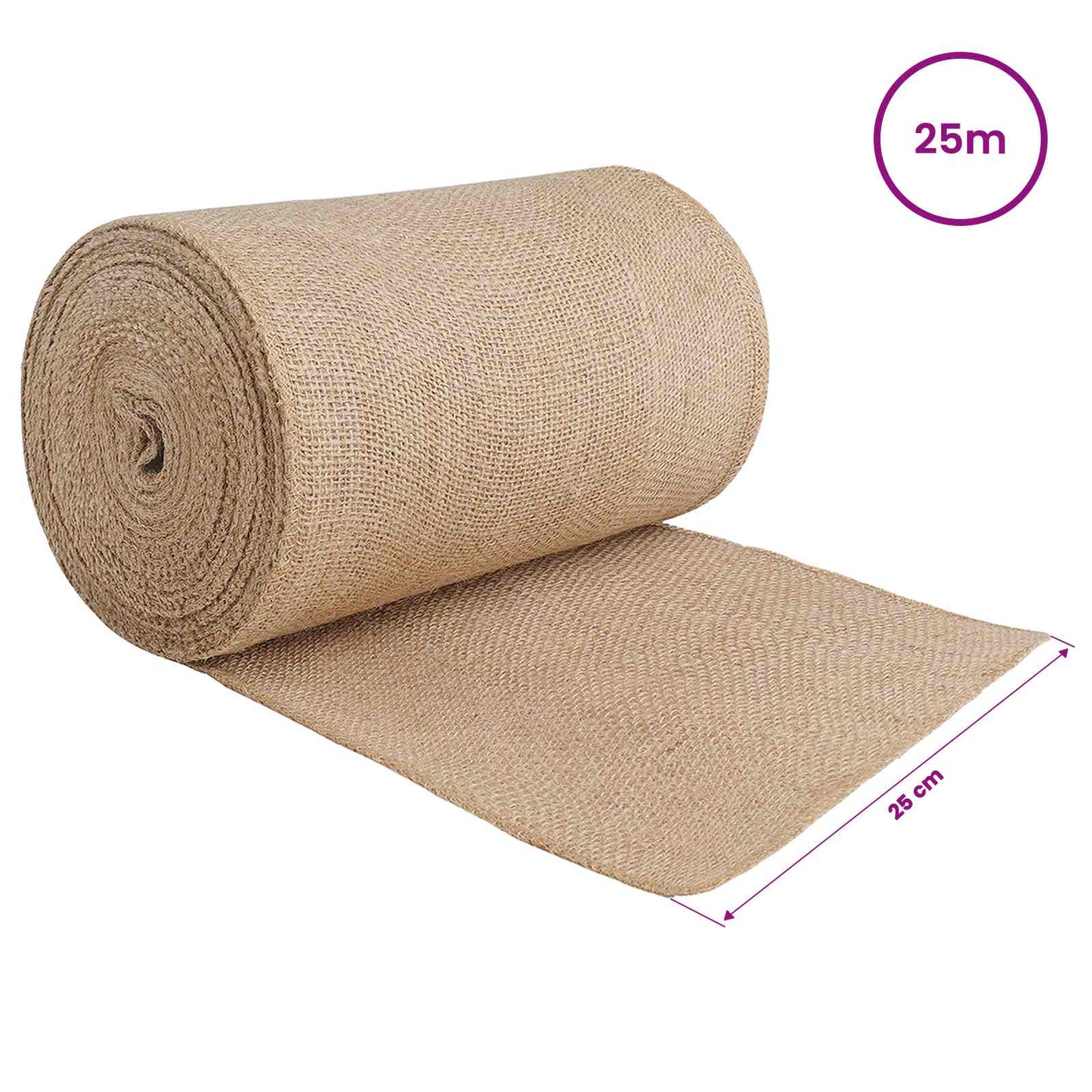 Jute Roll Natural 25 x 2500 cm