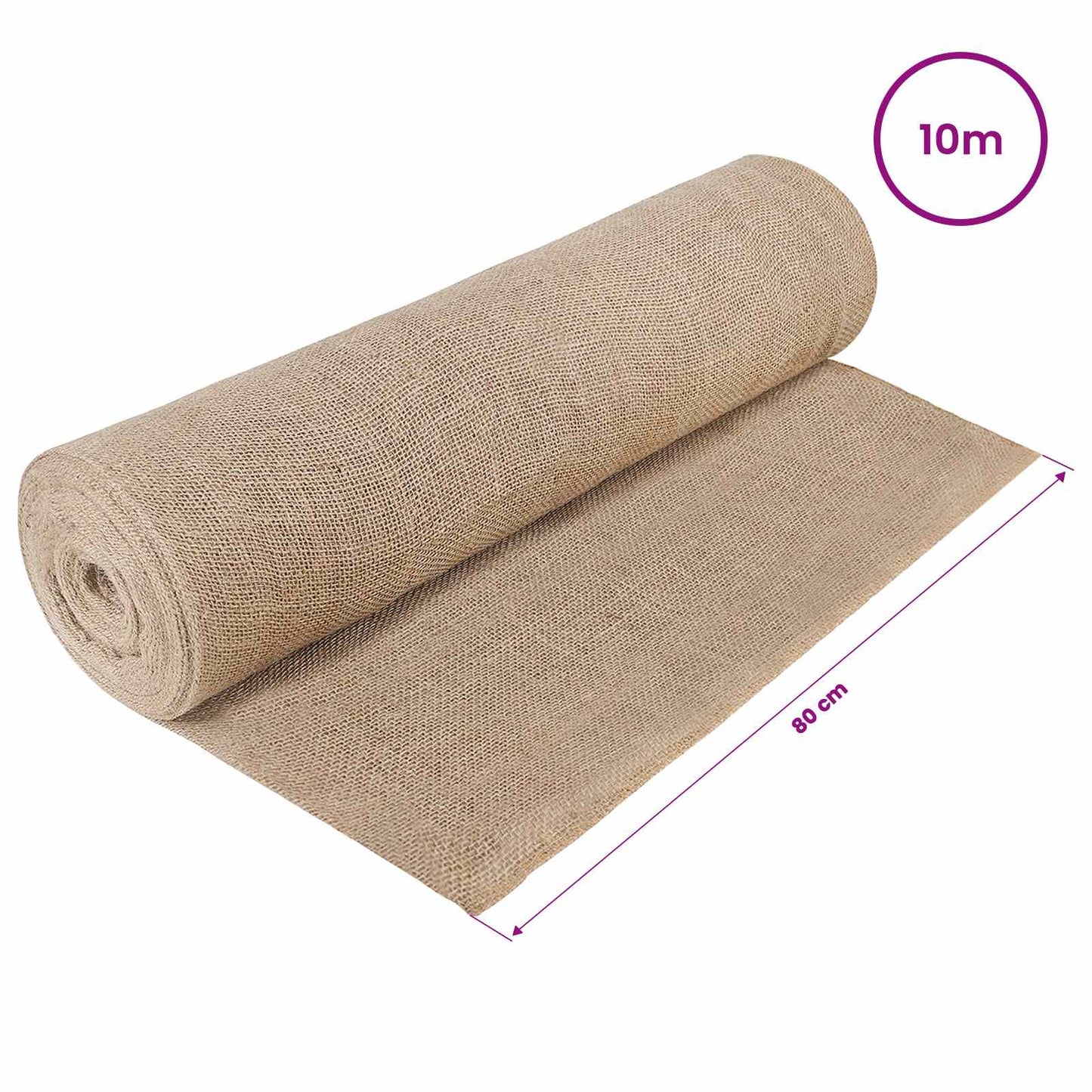 Jute Roll 160 x 1000 cm Natural