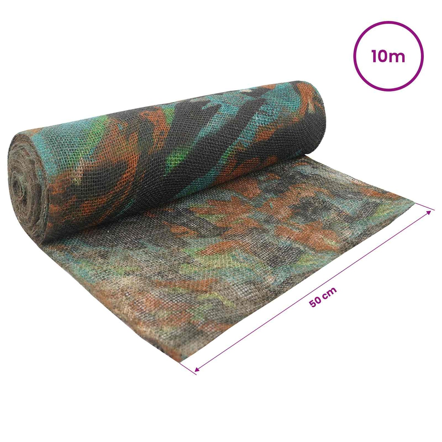 Jute Roll 50 x 1000 cm Camouflage
