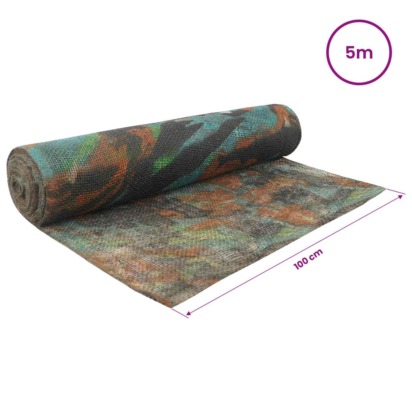 Jute Roll 100 x 500 cm Camouflage