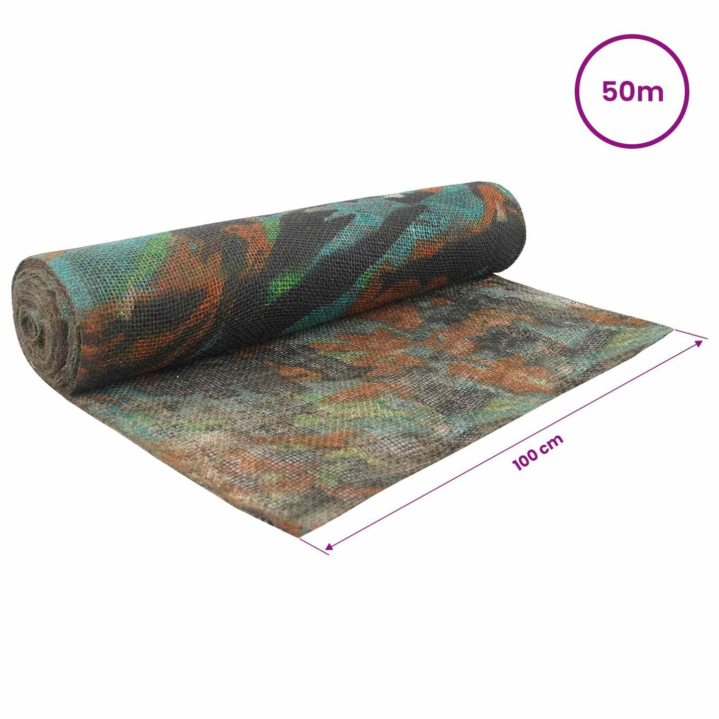 Jute Roll Camouflage 100 x 5000 cm