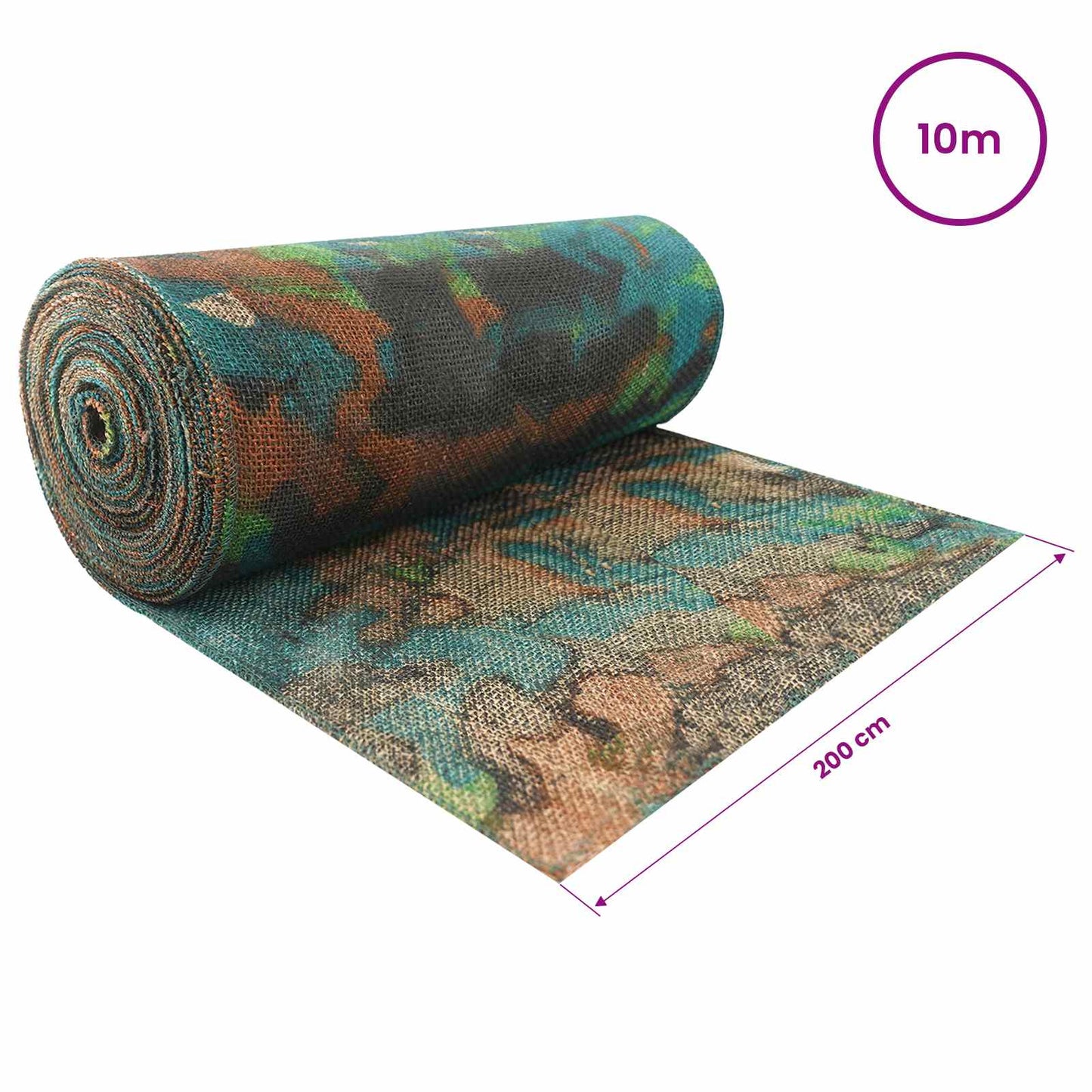 Jute Roll Camouflage 200 x 1000 cm