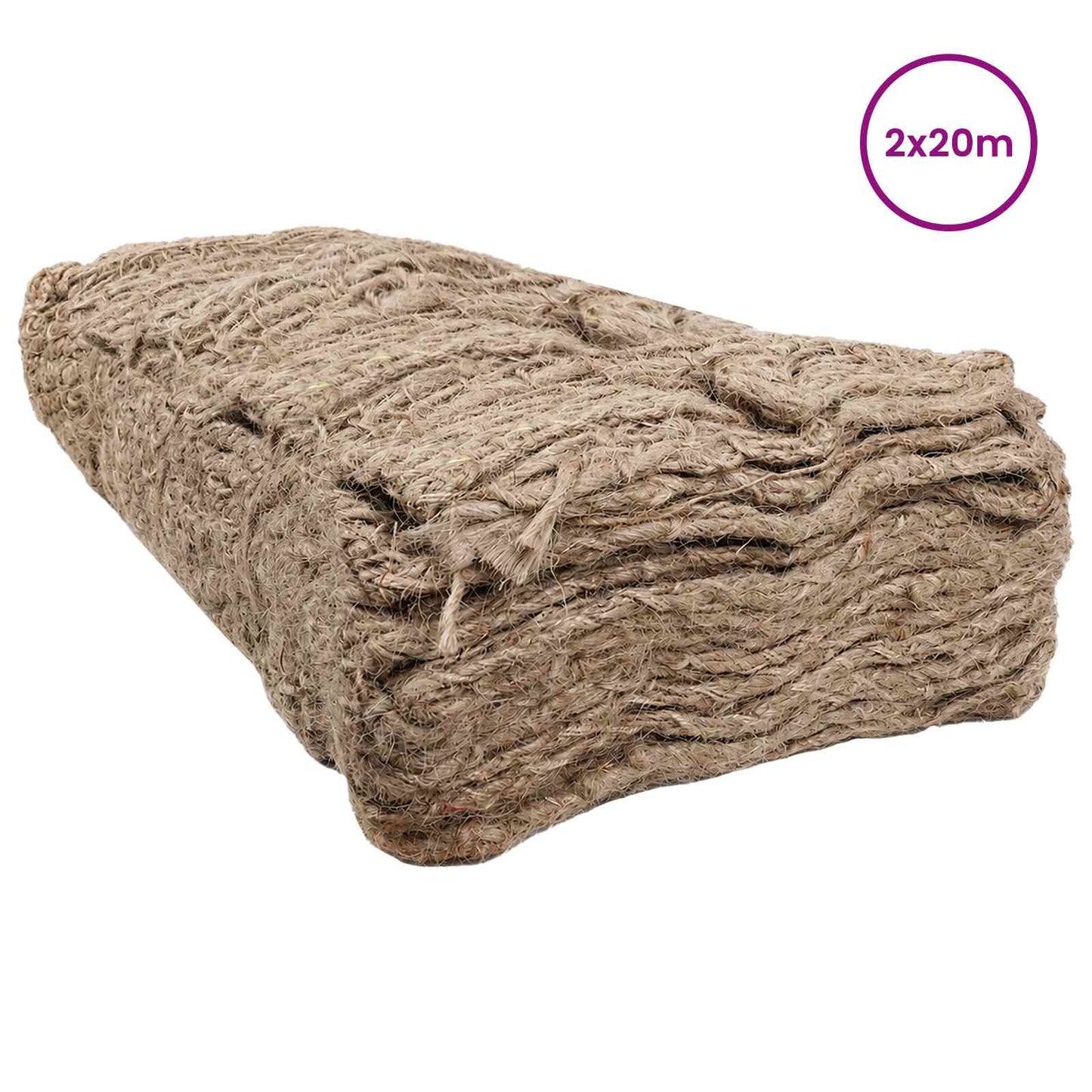 Jute Embankment Mat Natural 2 x 20 m 100% Tossa Jute