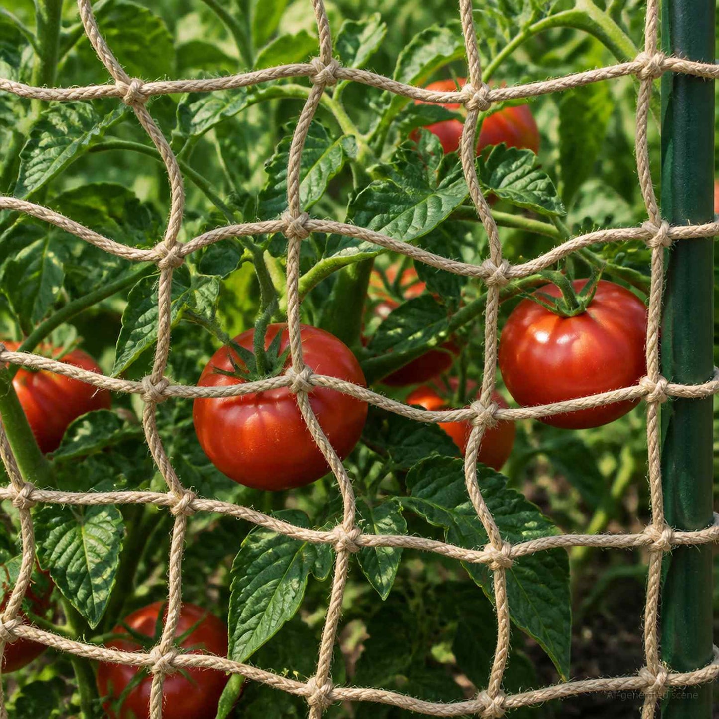 Jute Plant Support Netting Natural 2 x 10 m 100% Tossa Jute