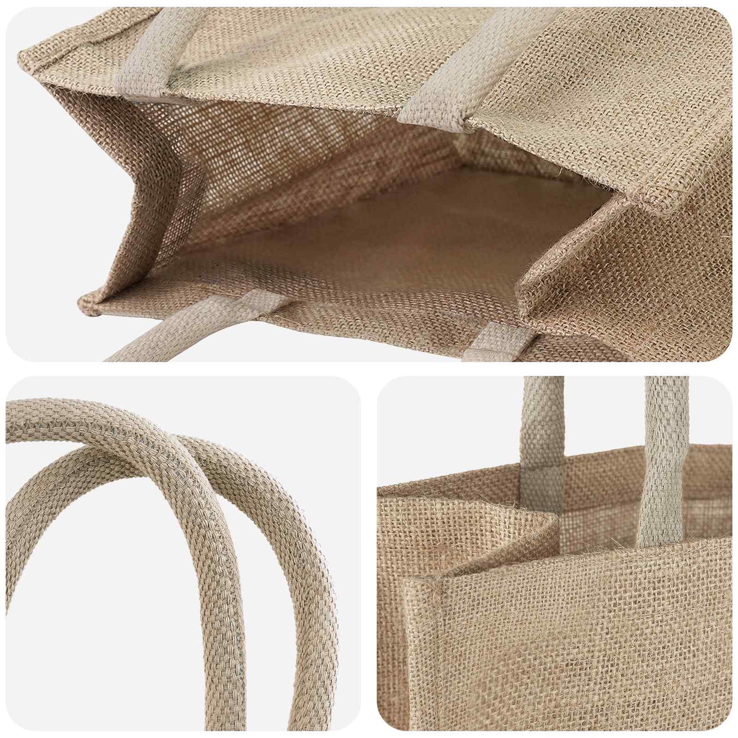 Jute Handbags 5 Natural 26 x 22 x 14 cm 100% Tossa Jute