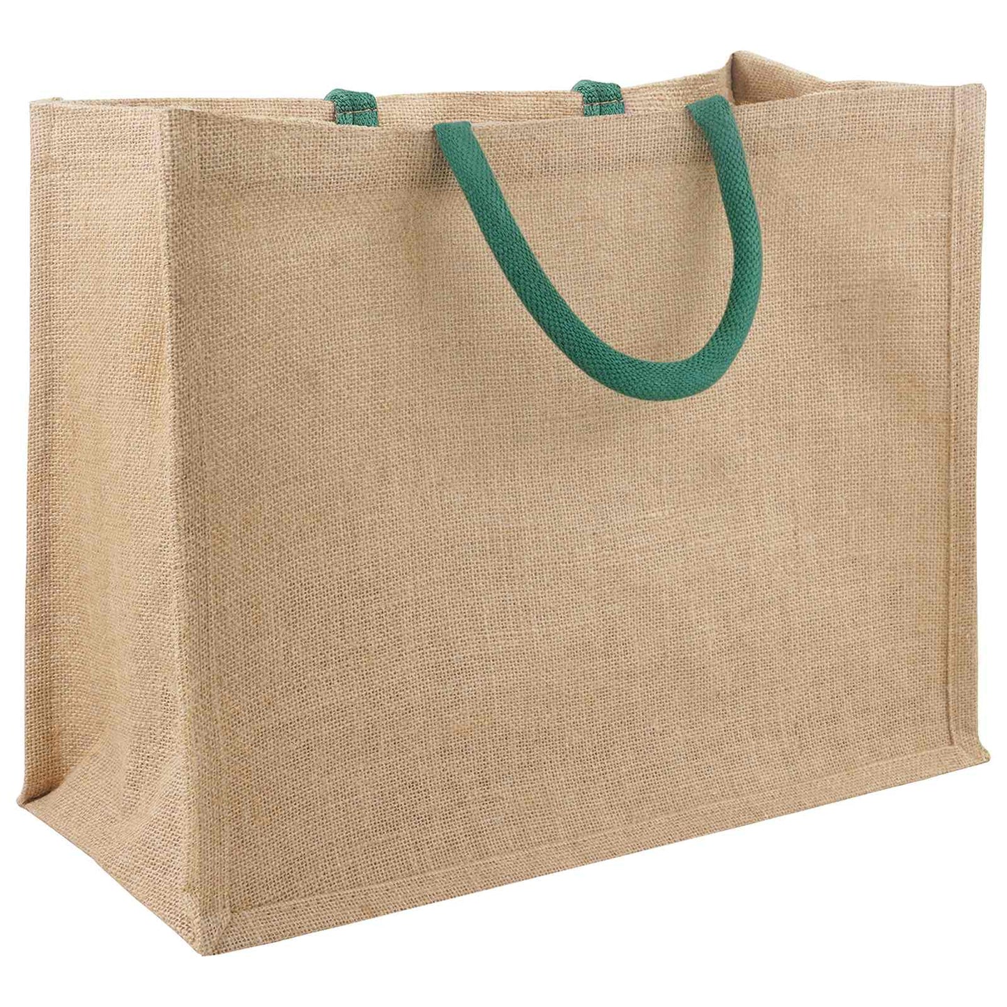 Jute Handbags 5 pcs Natural and Green 42 x 33 x 19 cm