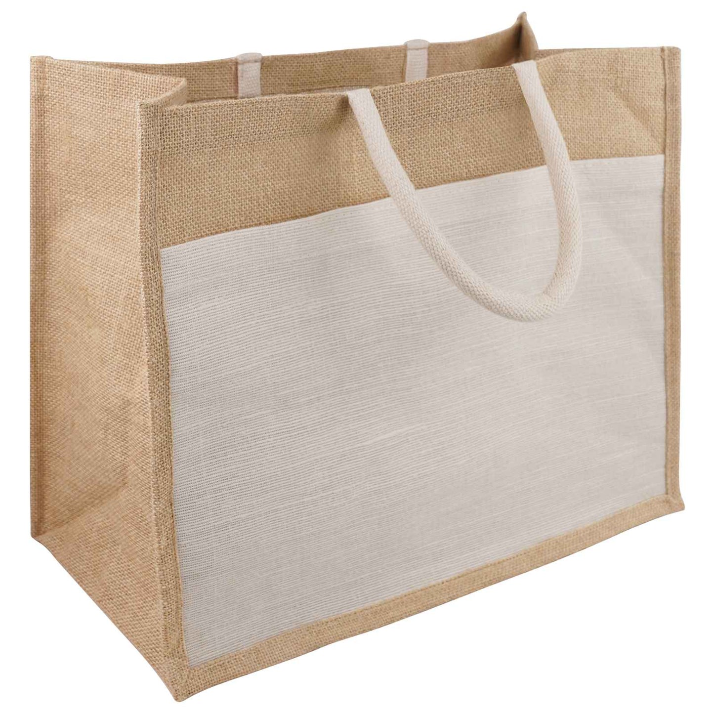 Jute Handbags with Pocket 5 pcs 42 x 33 x 19 cm 100% Tossa Jute