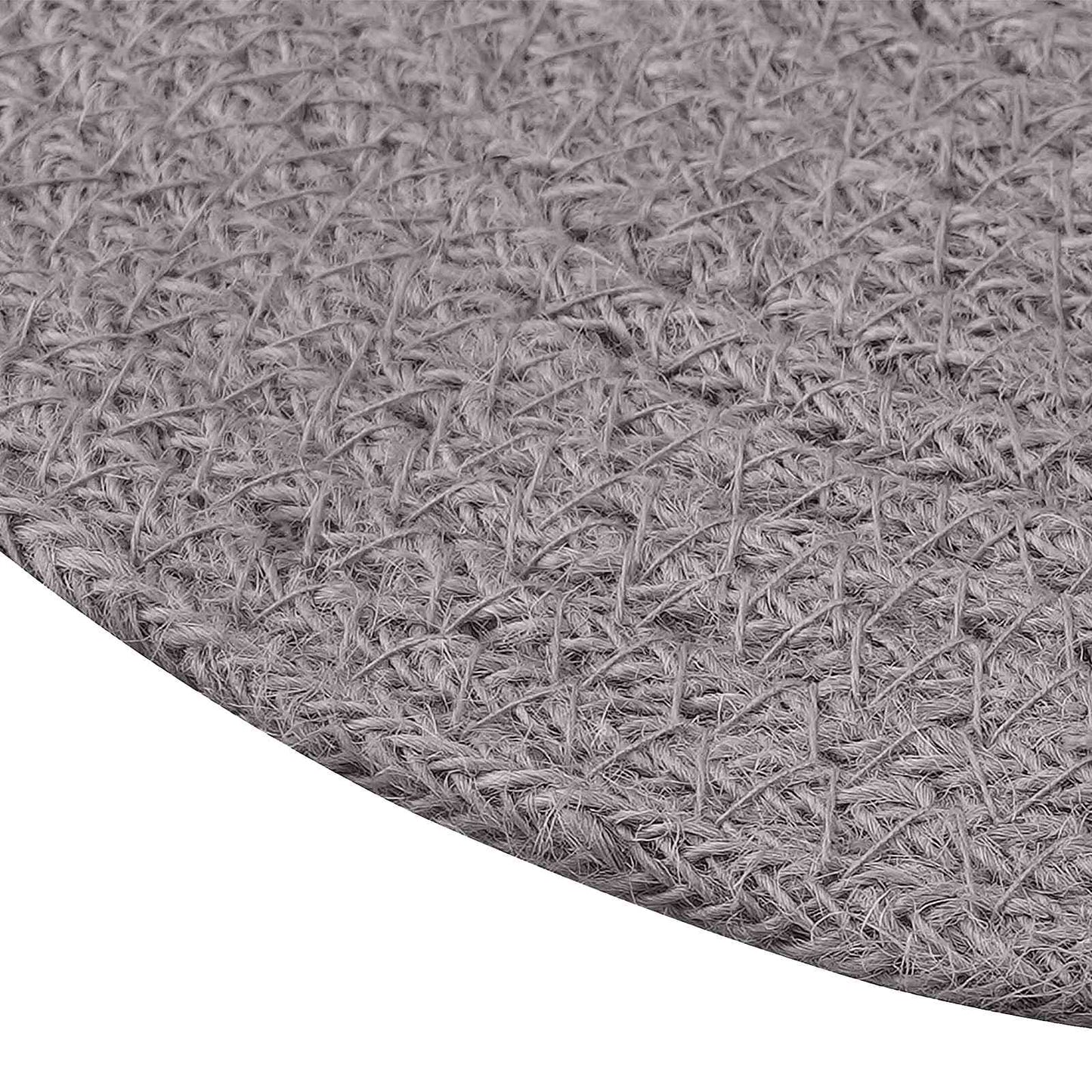 Jute Placemets 4 pcs Grey 100% Tossa Jute