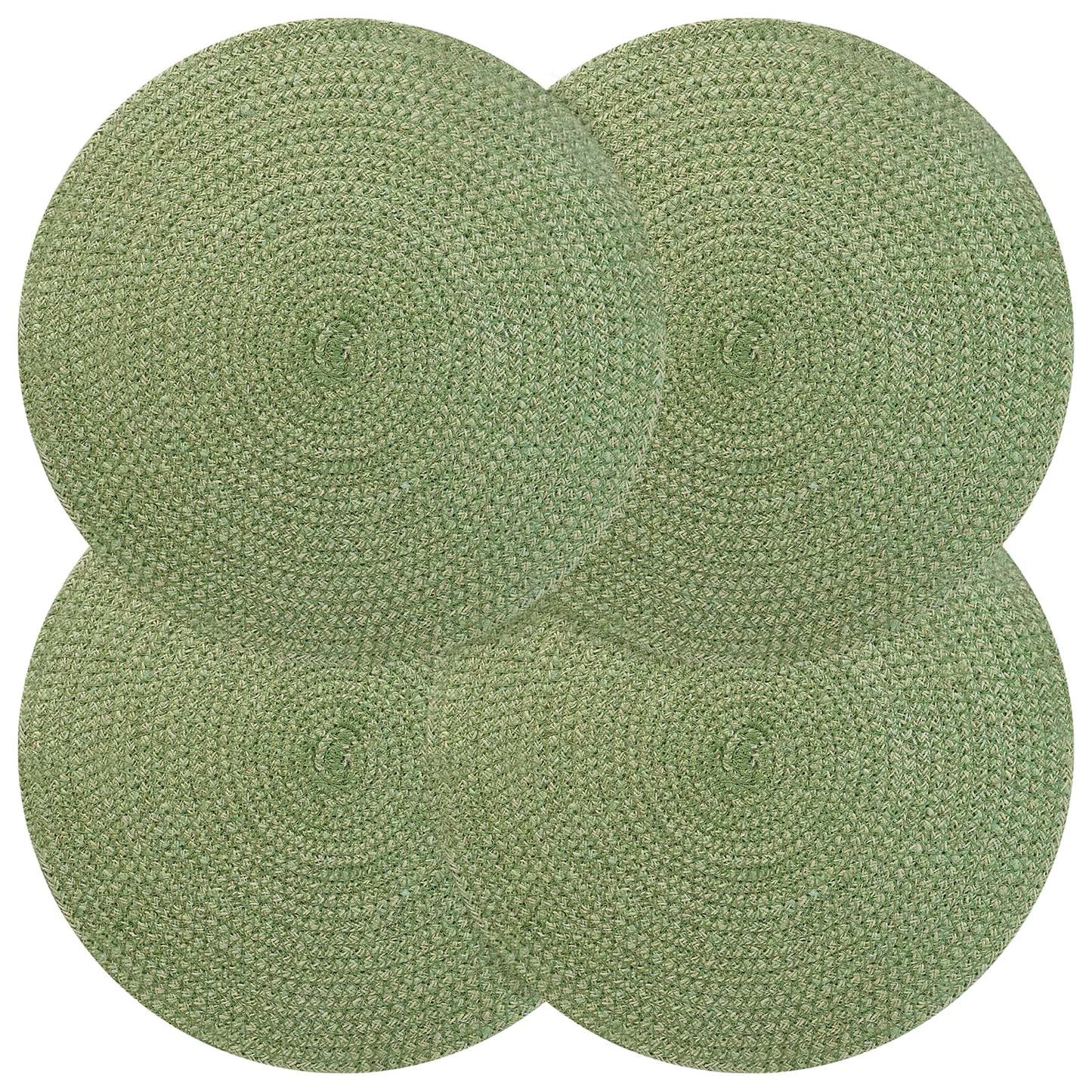 Jute Placemets 4 pcs Olive green 100% Tossa Jute