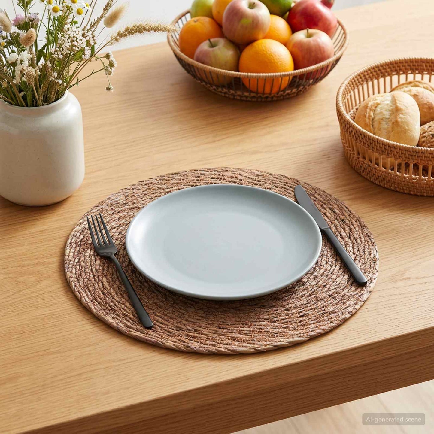 Seagrass Placemets 6 pcs Brown 100% Seagrass