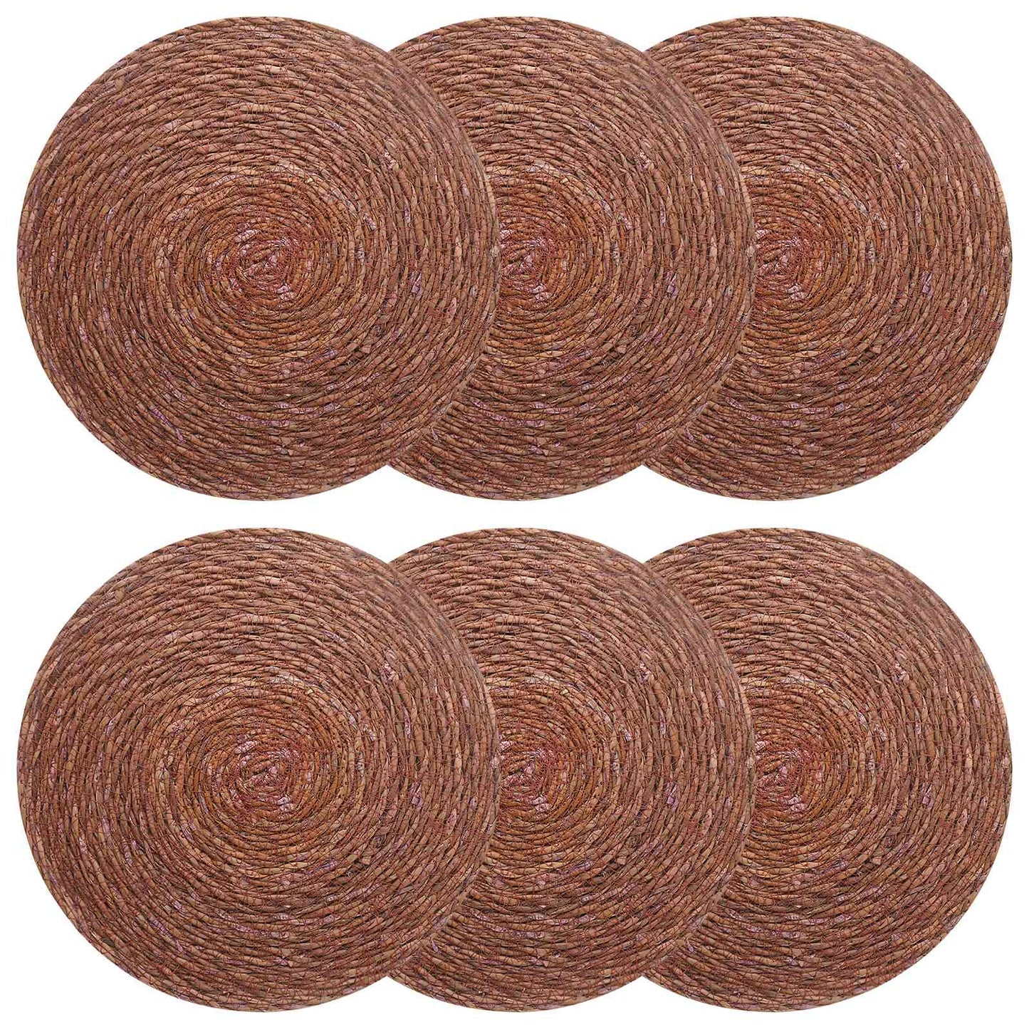Seagrass Placemets 6 pcs Brown 100% Seagrass