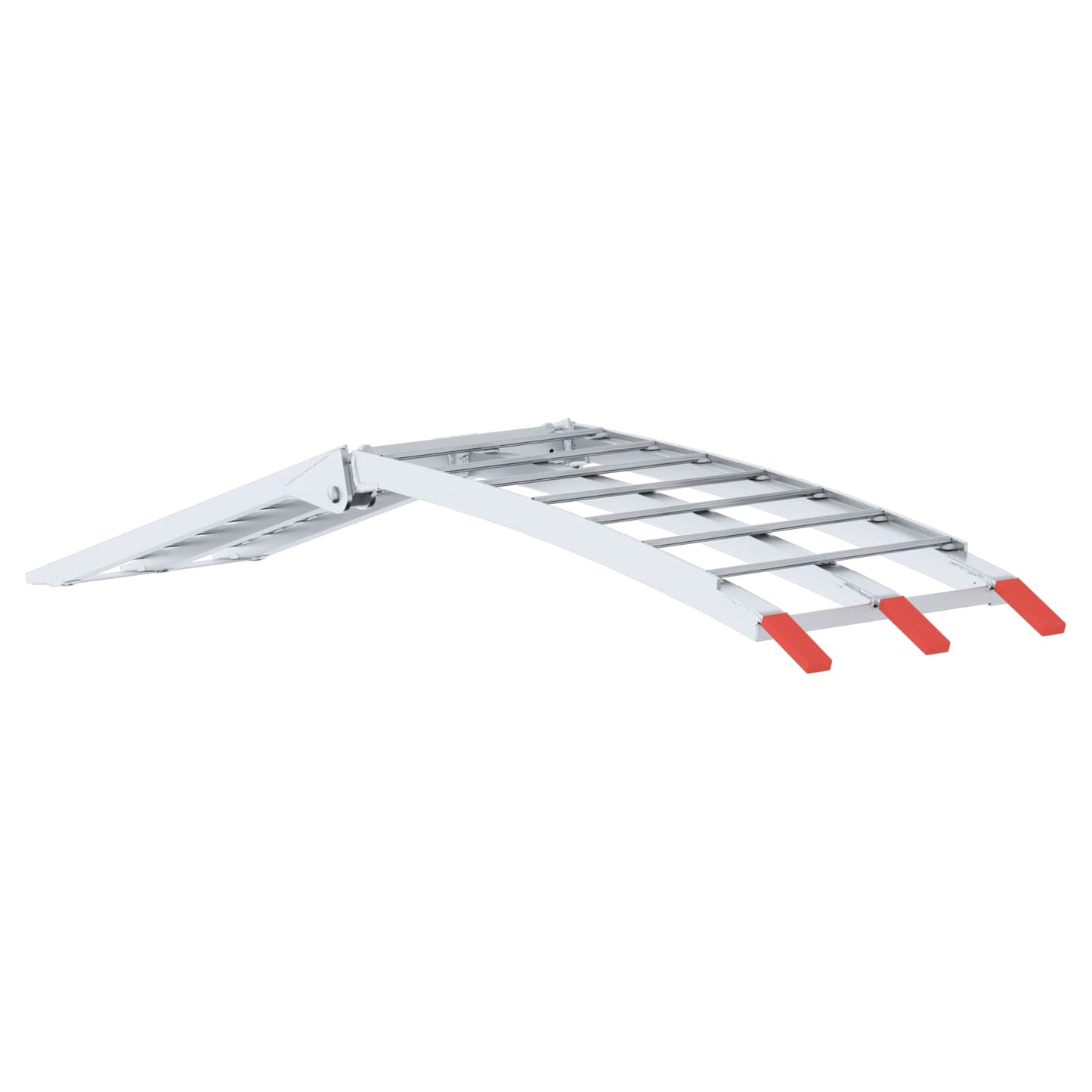 Motorcycle Ramp Folding Silver 180 x 28 x 5 cm Aluminium