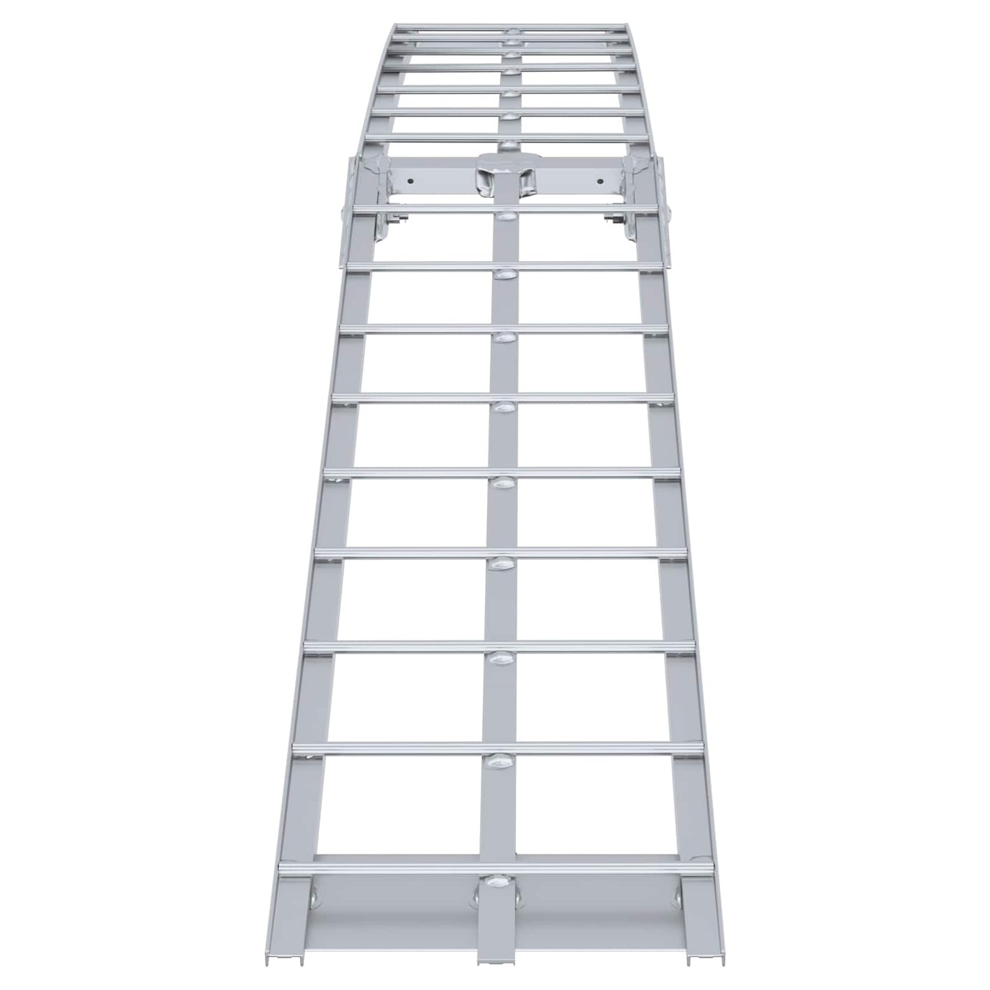 Motorcycle Ramp Folding Silver 180 x 28 x 5 cm Aluminium