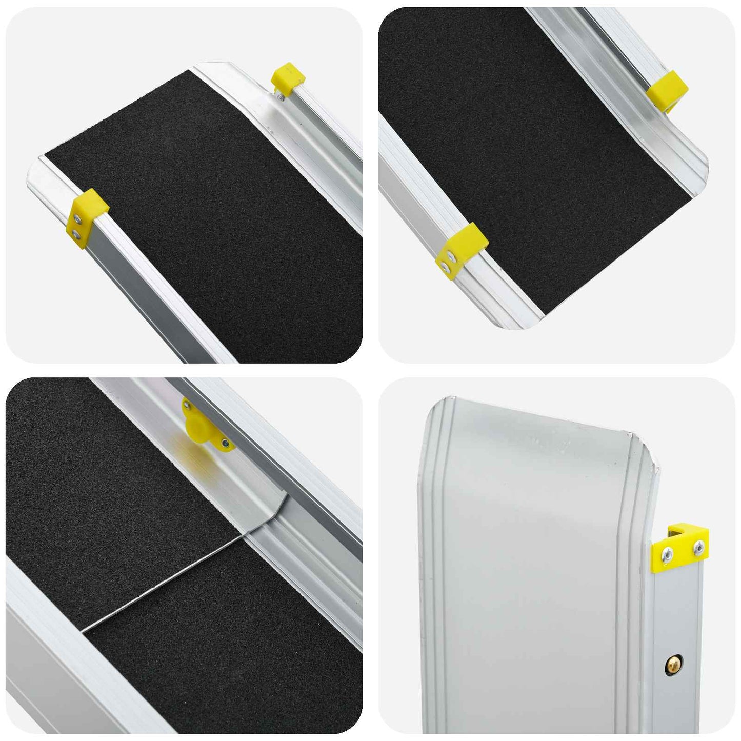 Ramp for Wheelchair 270 kg 2 pcs Black 183 x 19 x 5.6 cm
