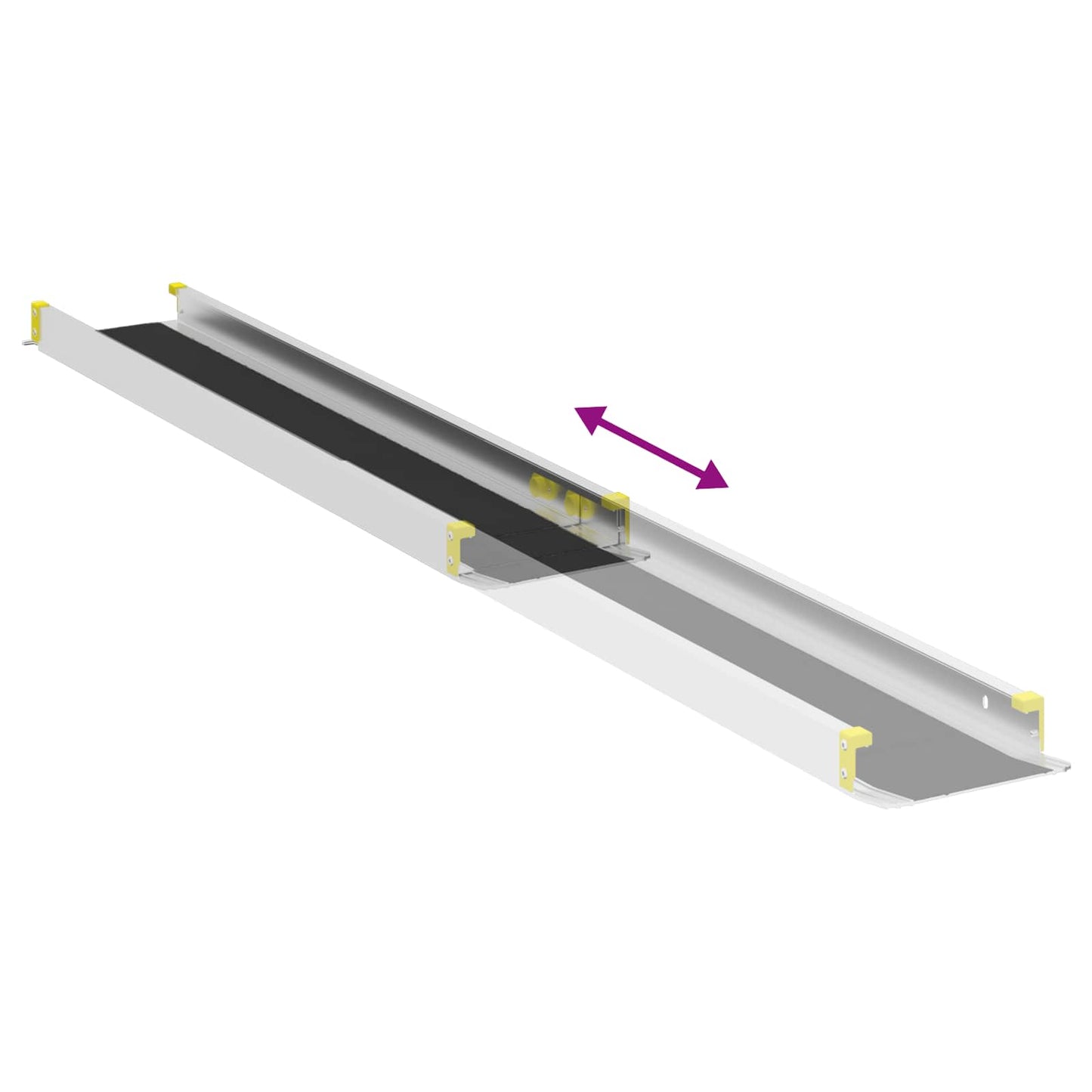 Ramp for Wheelchair 270 kg 2 pcs Black 183 x 19 x 5.6 cm