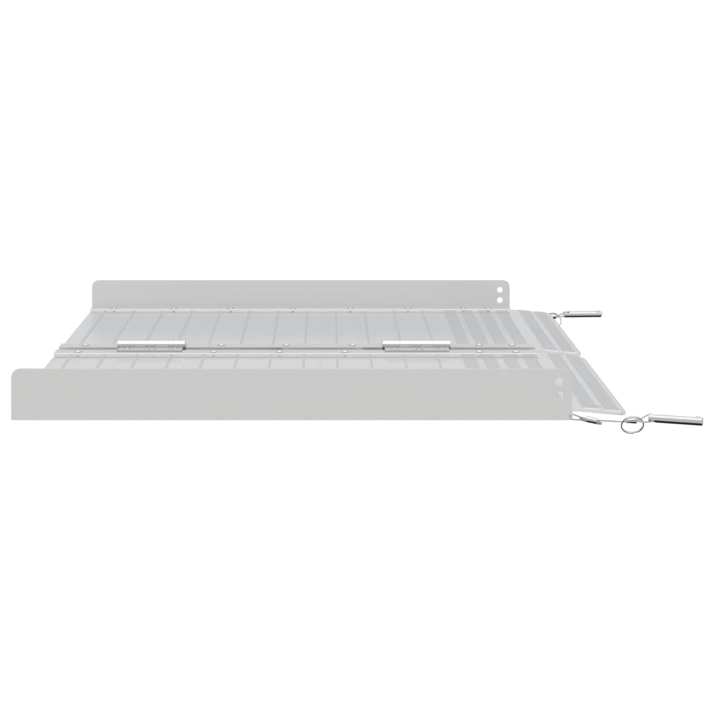 Ramp for Wheelchair 270 kg Silver 62 x 73 x 5 cm Aluminium